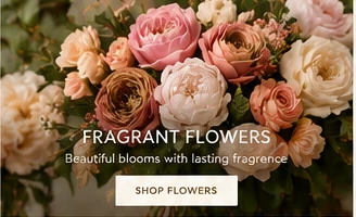 Pink and cream fragrant flowers